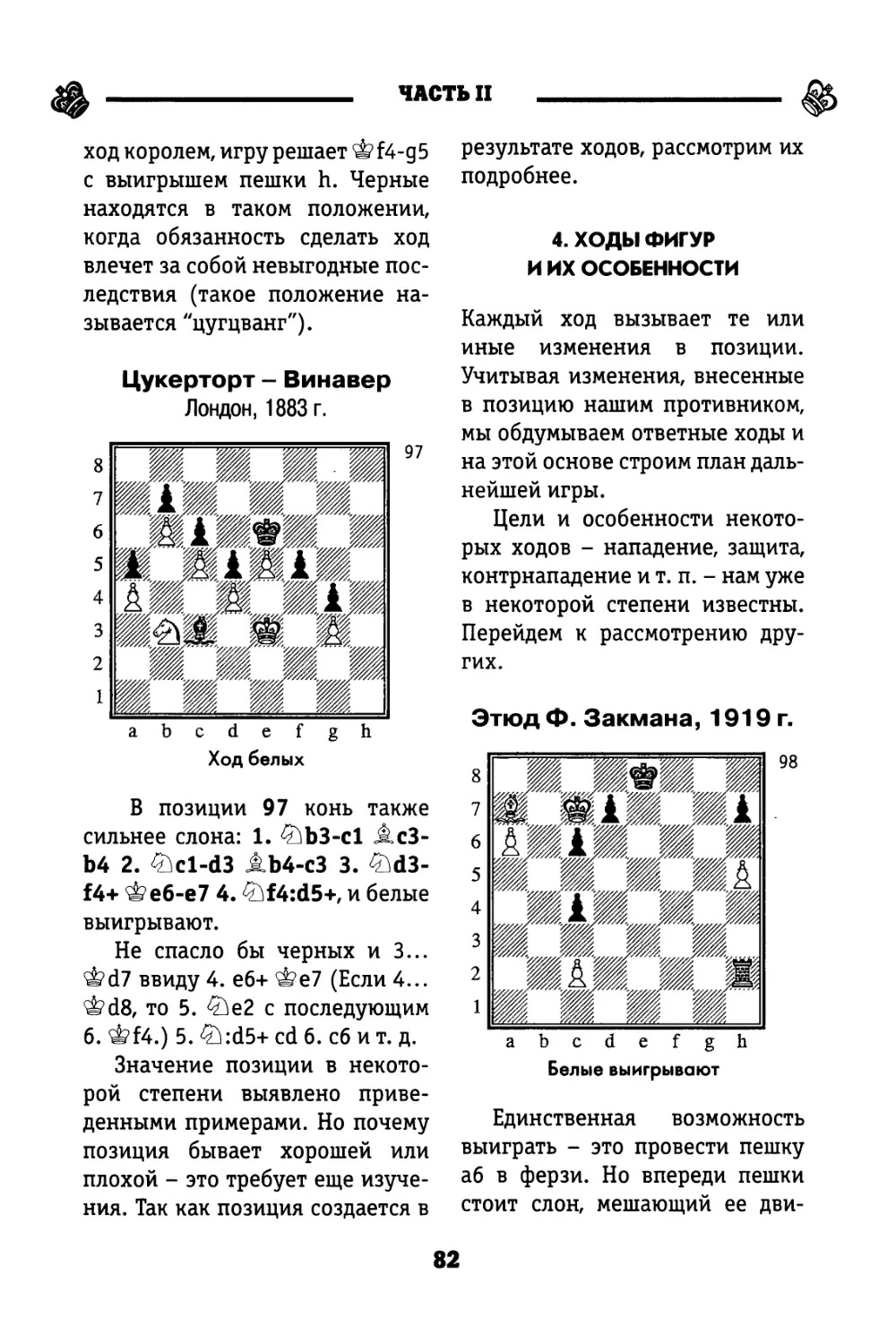 4. Ходы фигур и их особенности