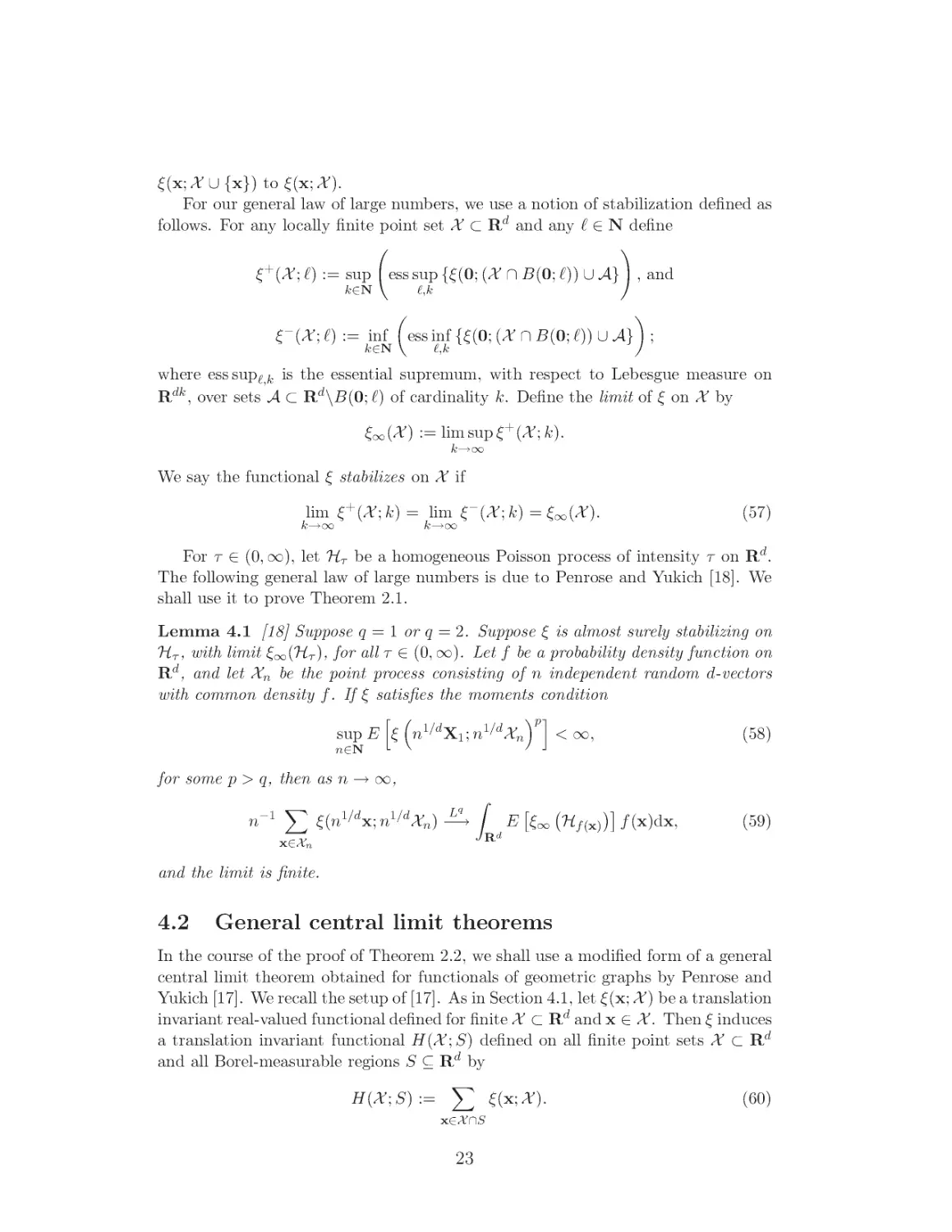 General central limit theorems