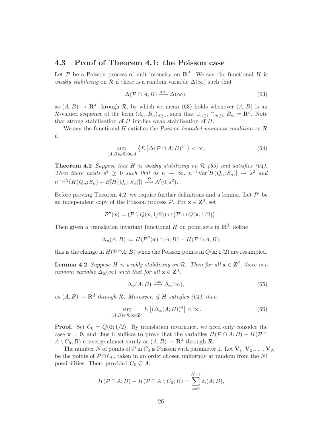 Proof of Theorem ??: the Poisson case