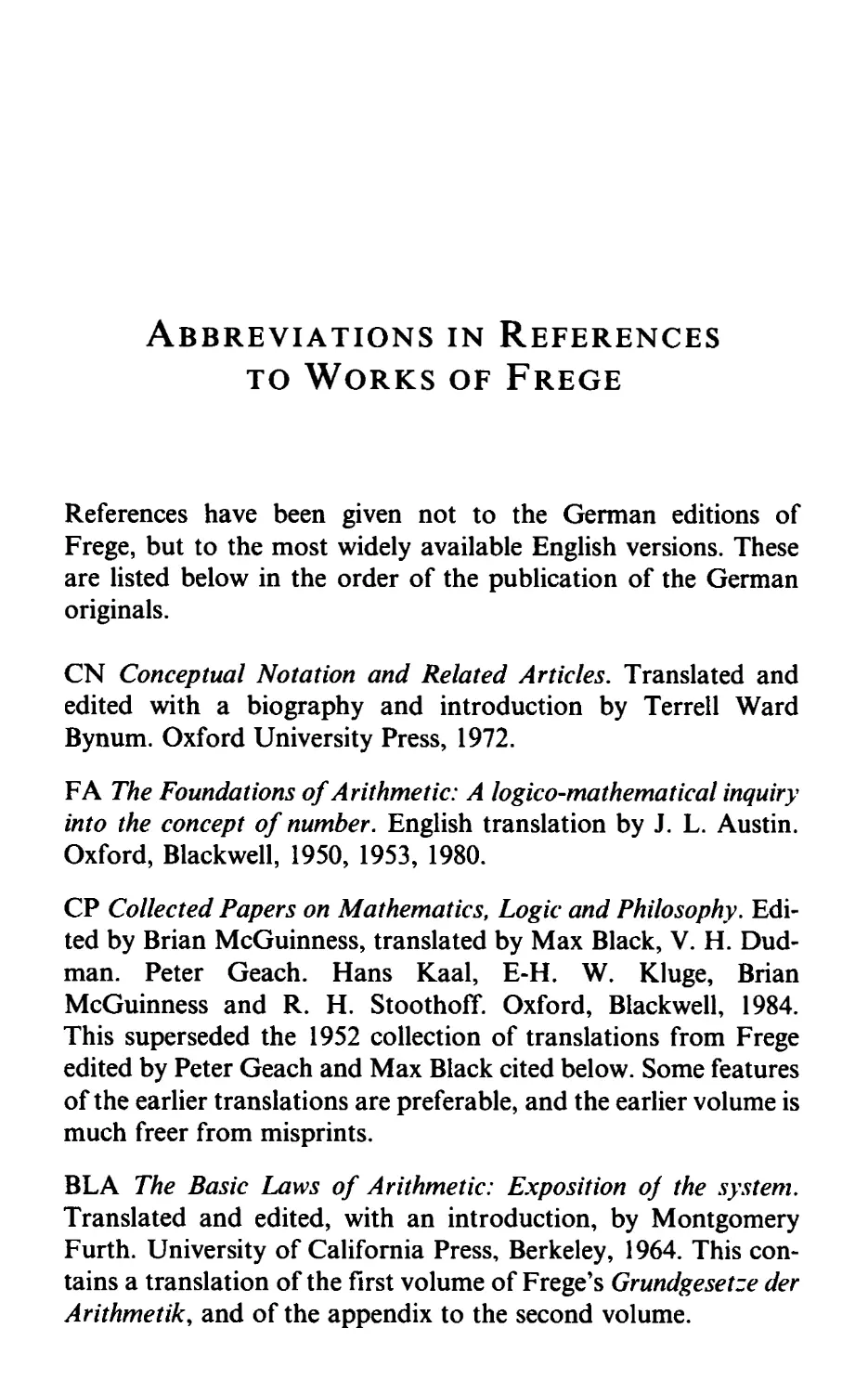 Abbreviations in references to works of Frege