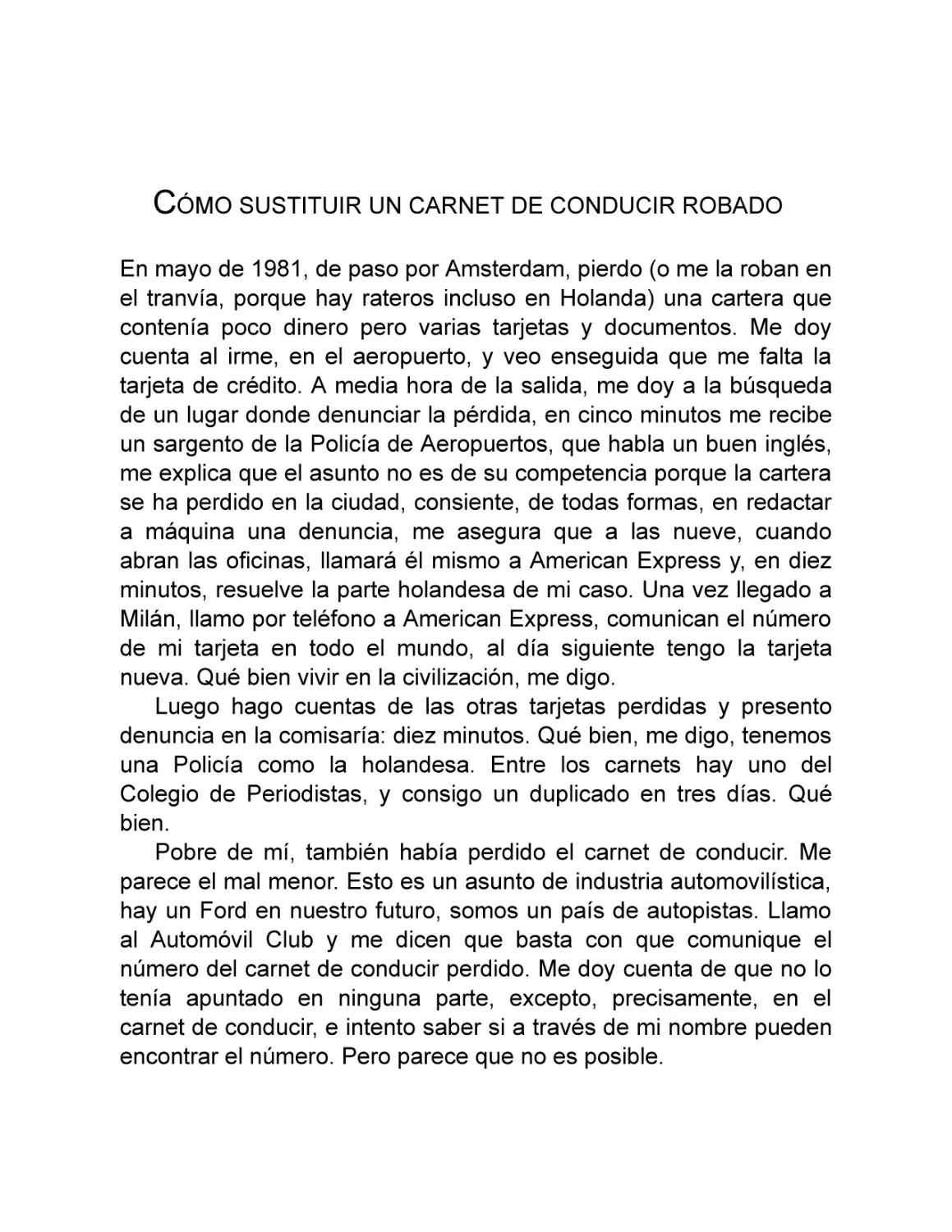 Cómo sustituir un carnet de conducir robado