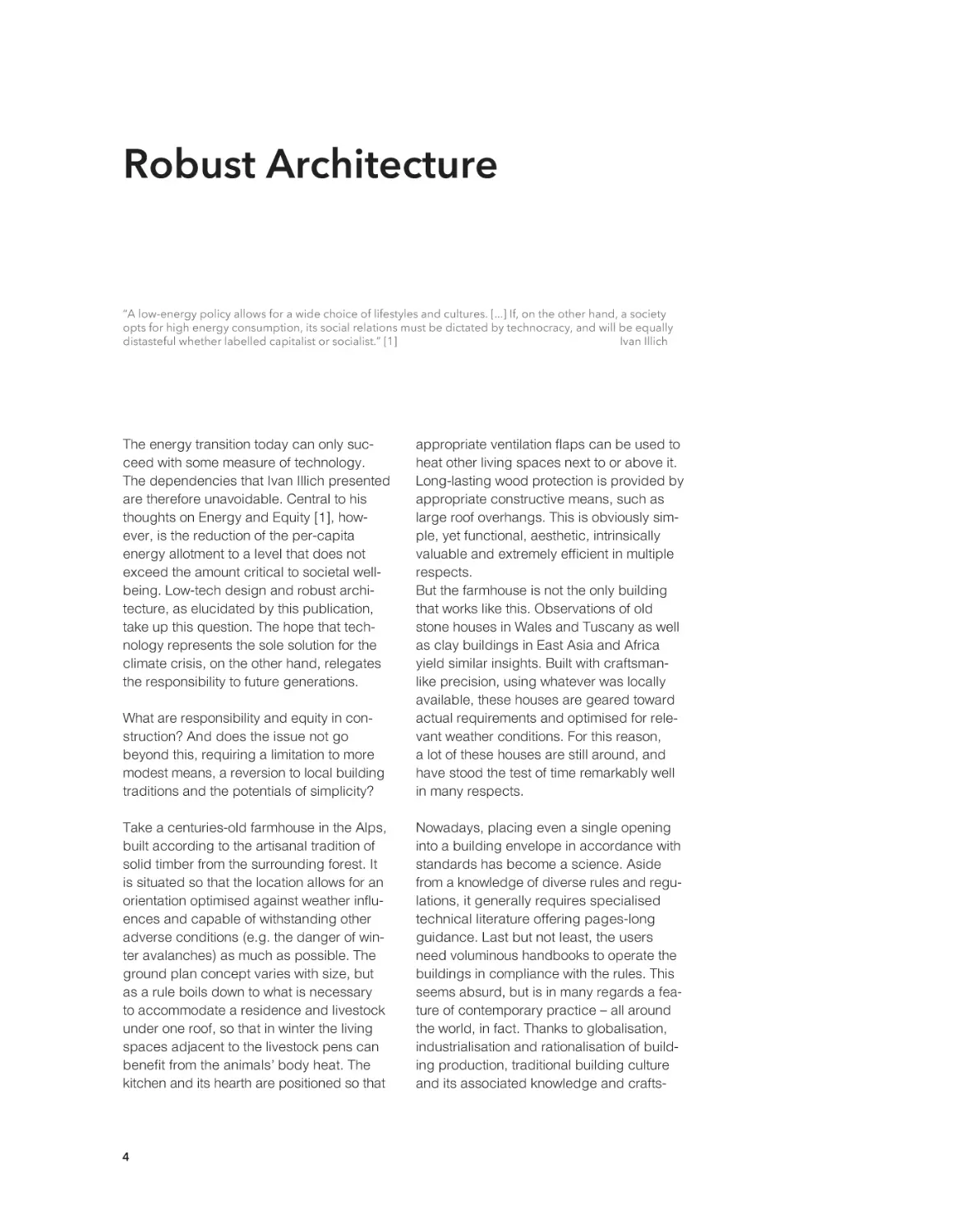 Preface
Robust Architecture