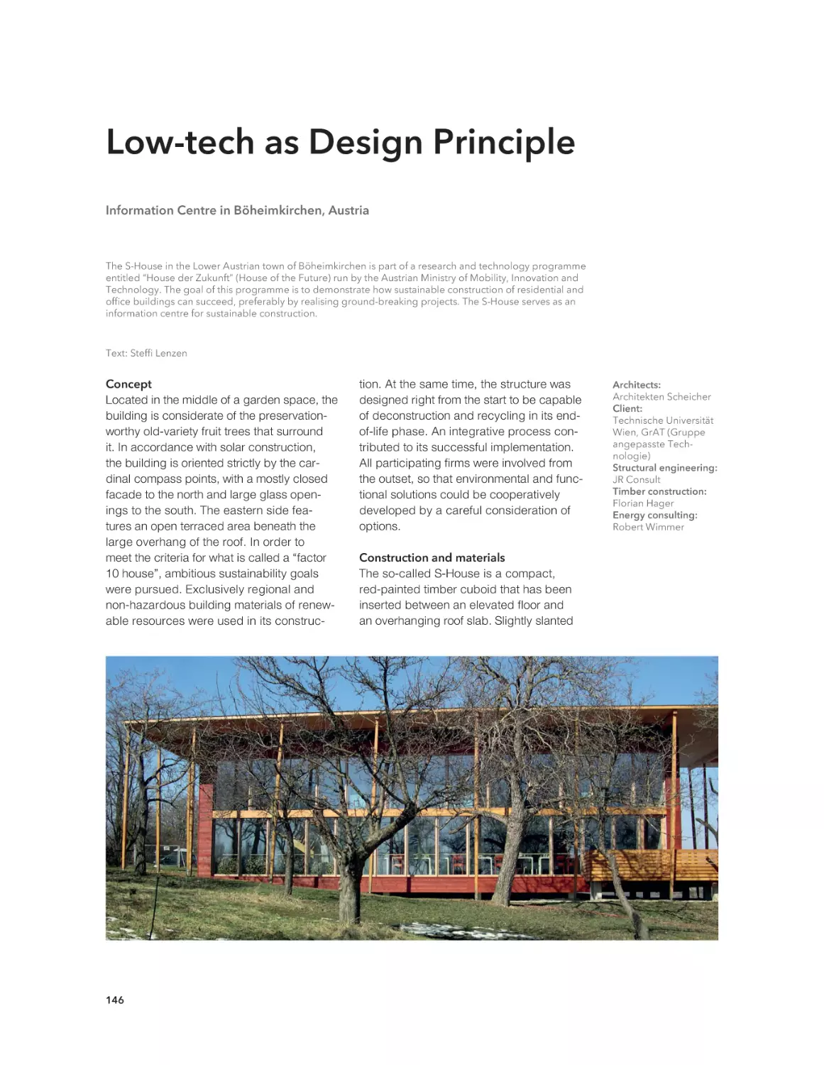 Low-tech as Design Principle