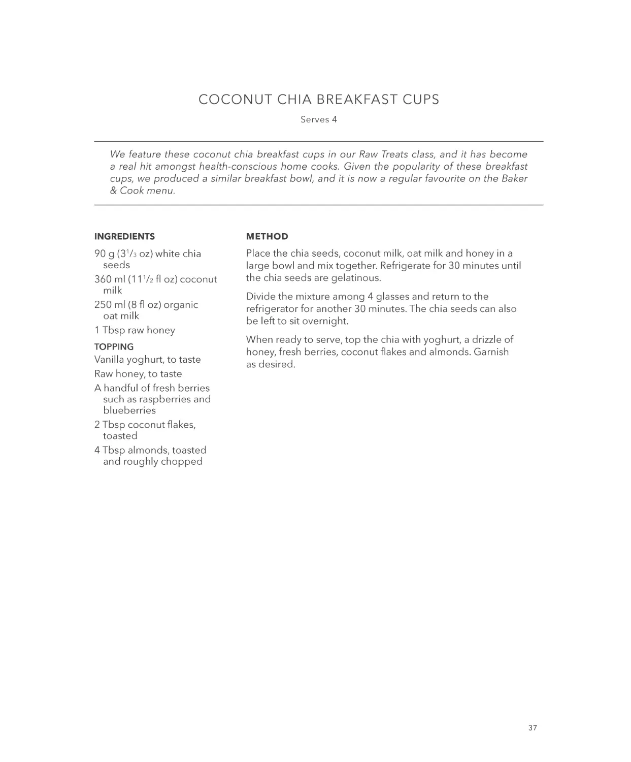 COCONUT CHIA BREAKFAST CUPS