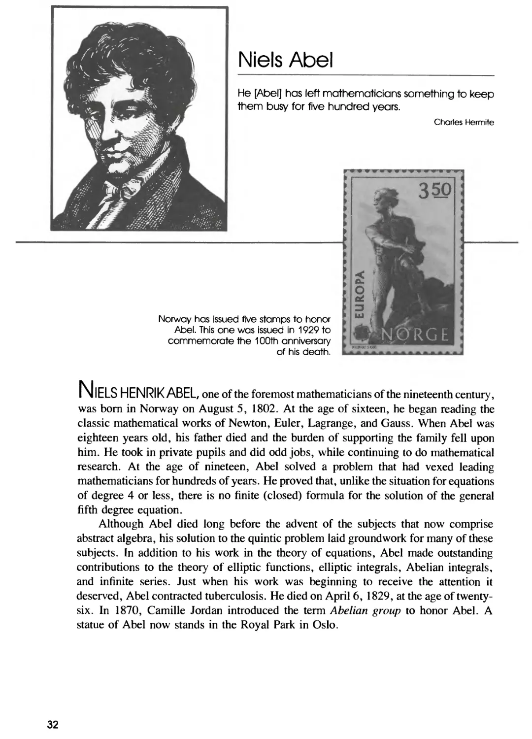 Biography of Niels Abel