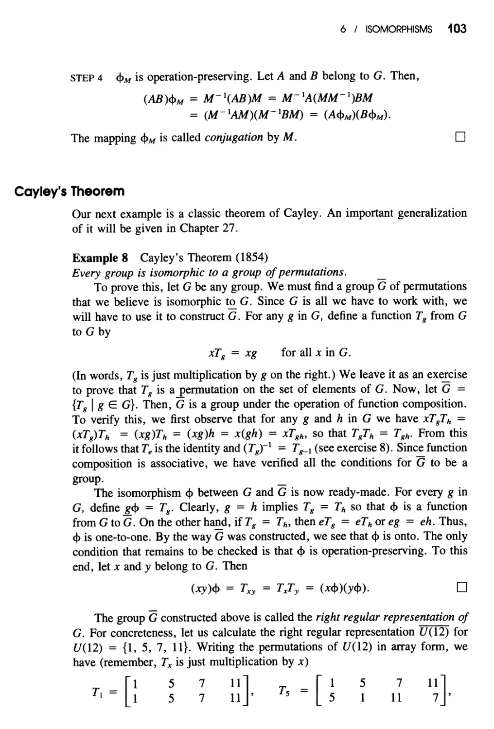 Cayley's Theorem