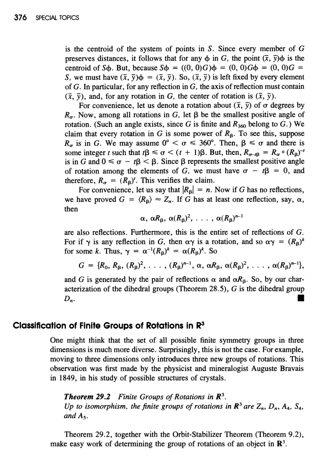 Classification of Finite Groups of Rotations in $\mathbb{R}^3$