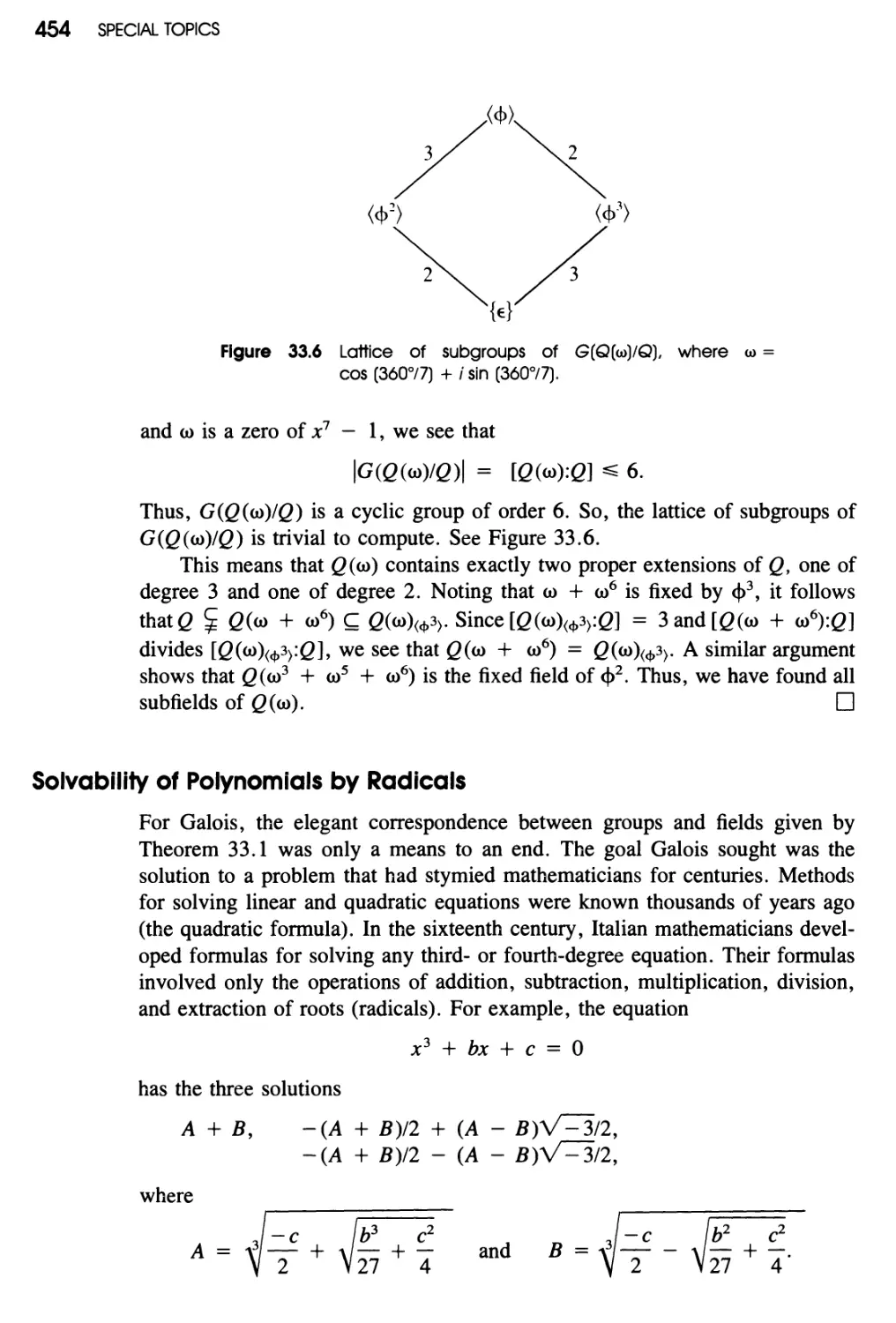 Solvability of Polynomials by Radicals