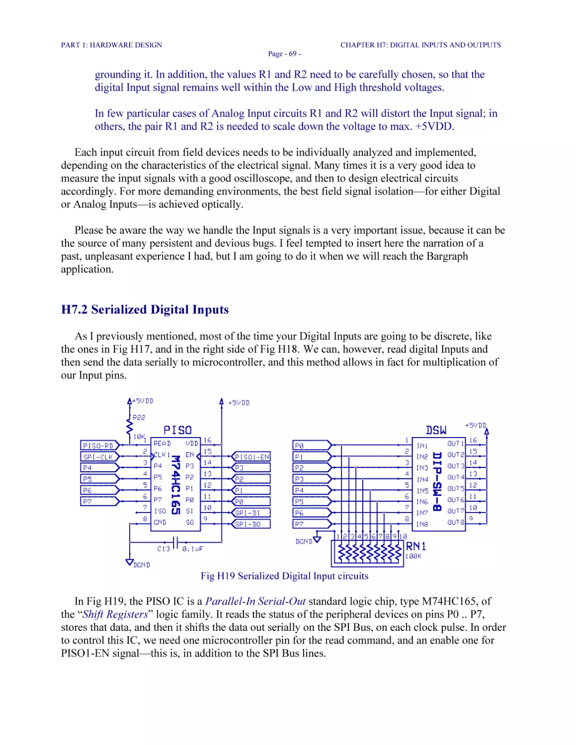 H7.2 Serialized Digital Inputs