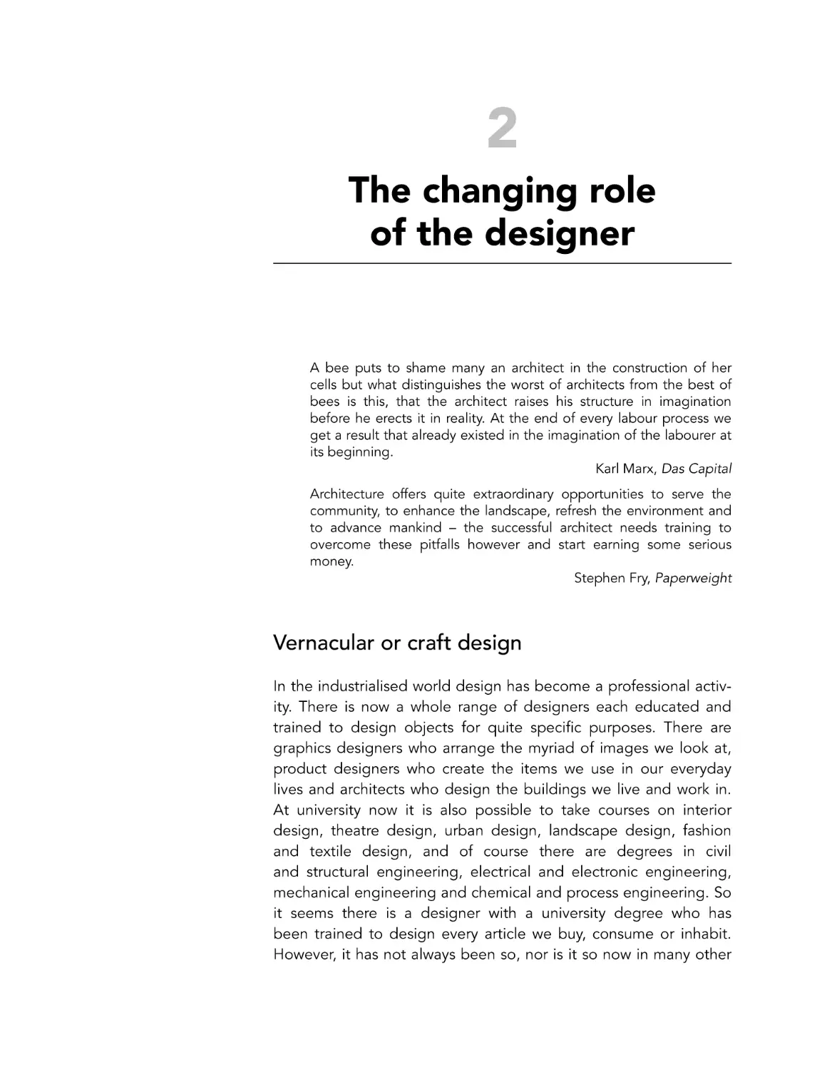 The changing role of the designer