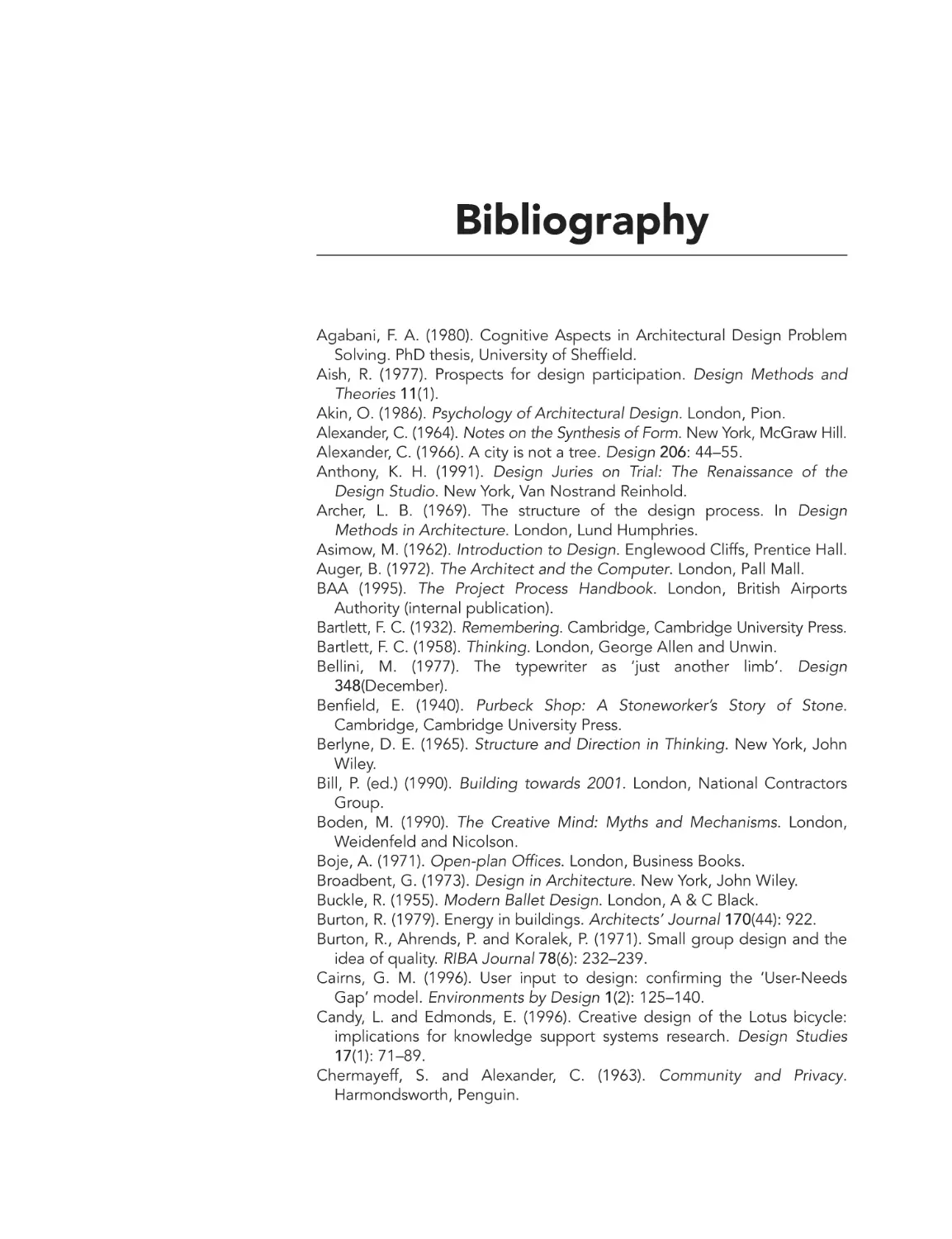 Bibliography