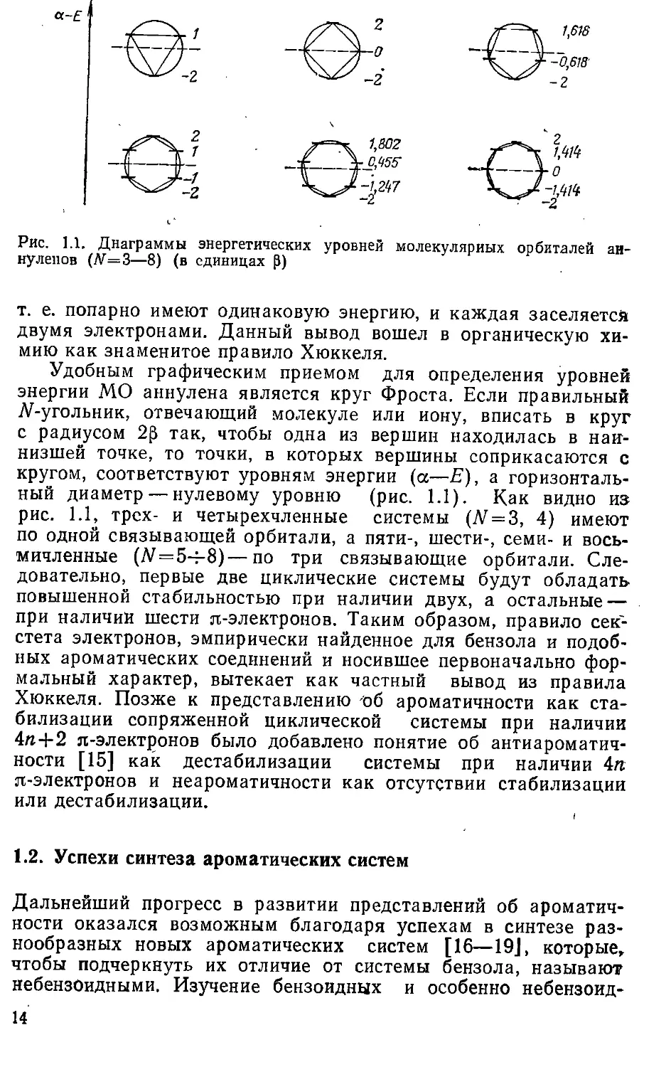 {014} 1.2. Успехи синтеза ароматических систем