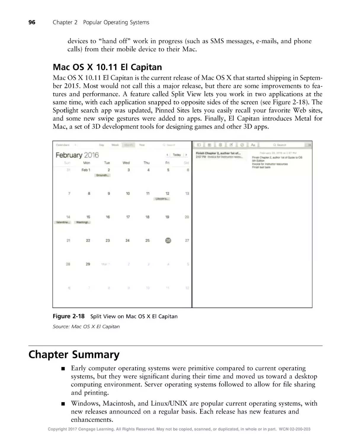 Mac OS X 10.11 El Capitan
Chapter Summary