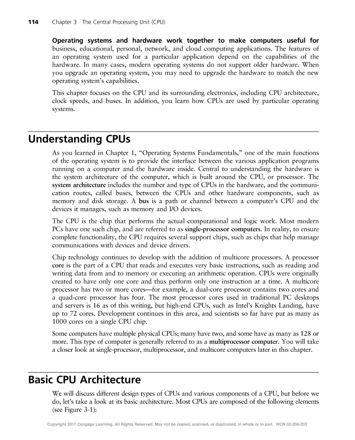 Understanding CPUs
Basic CPU Architecture