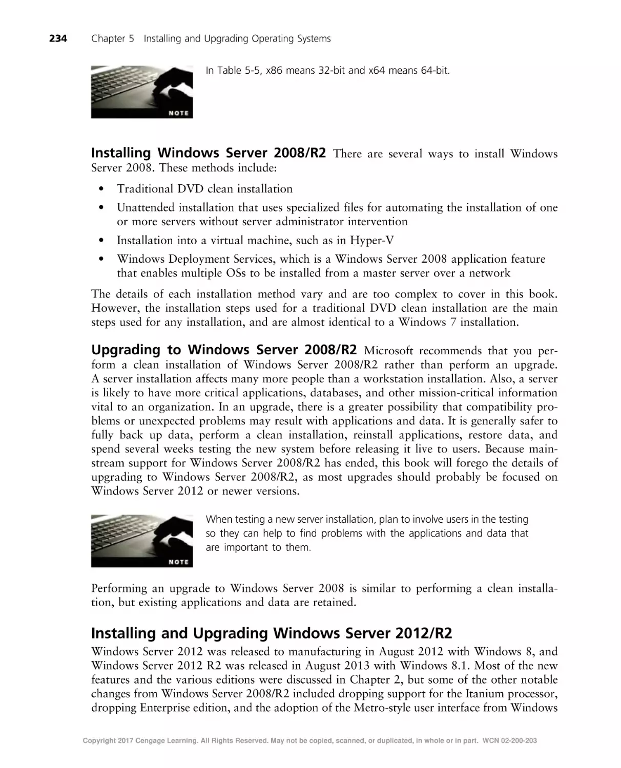 Installing and Upgrading Windows Server 2012/R2