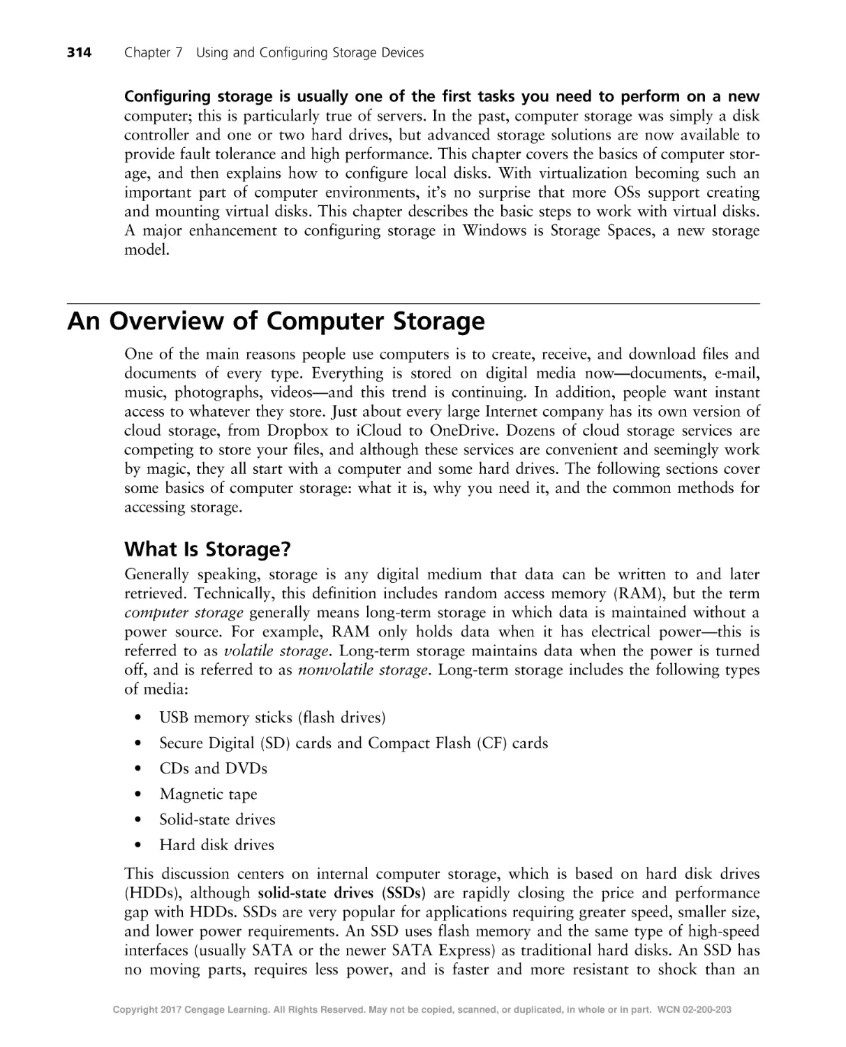 An Overview of Computer Storage
What Is Storage?