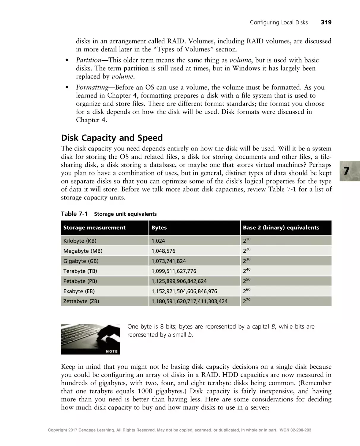 Disk Capacity and Speed