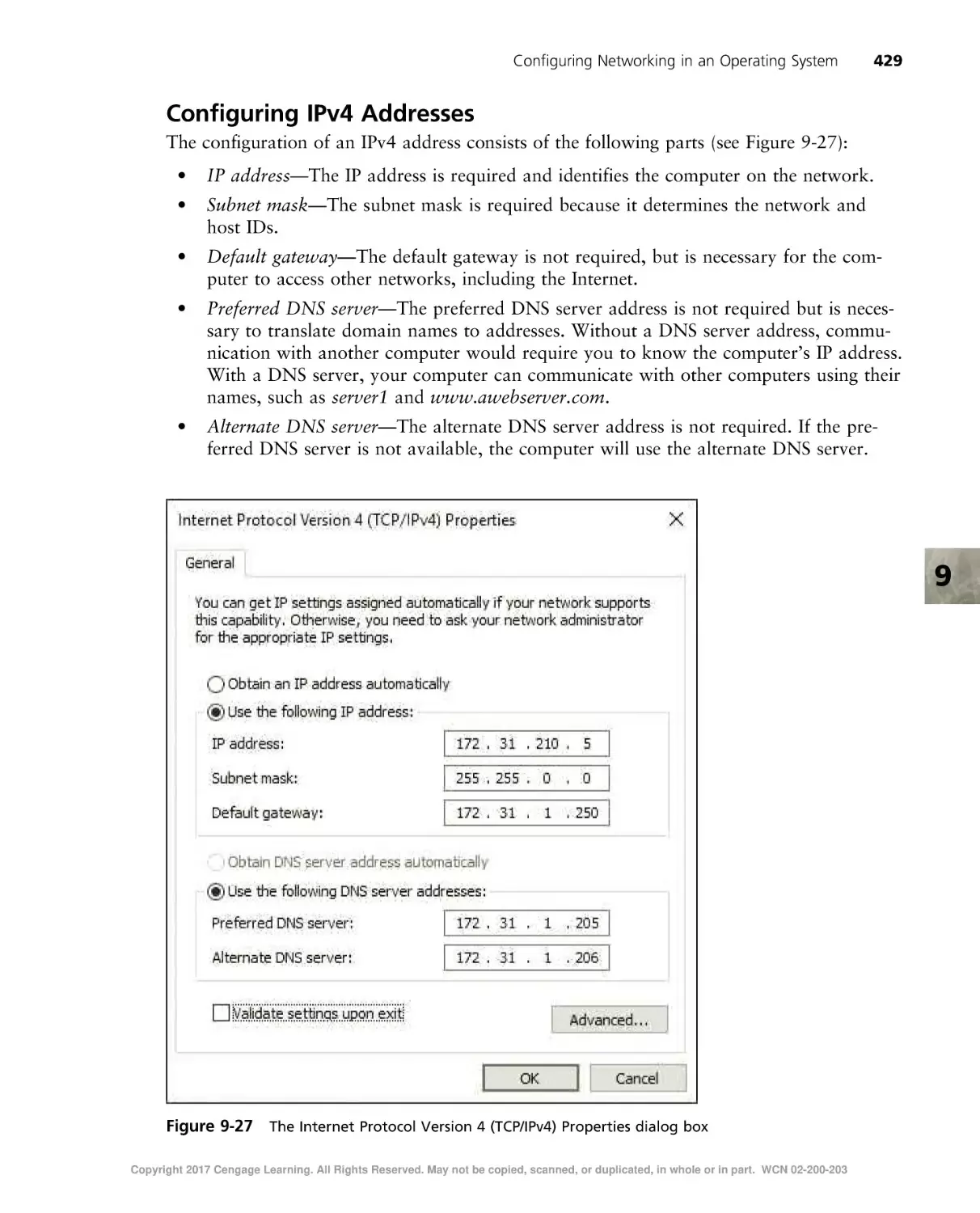 Configuring IPv4 Addresses