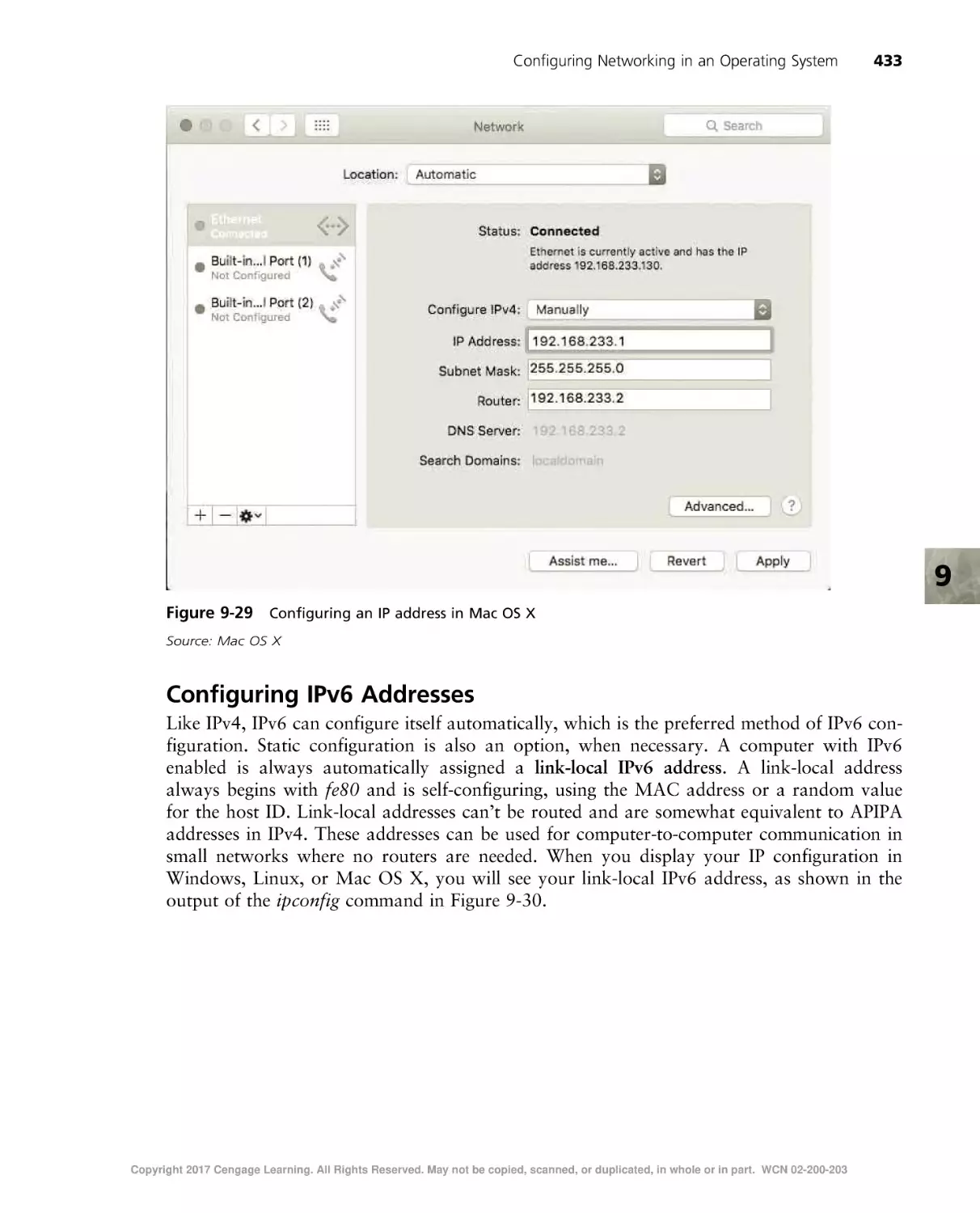 Configuring IPv6 Addresses