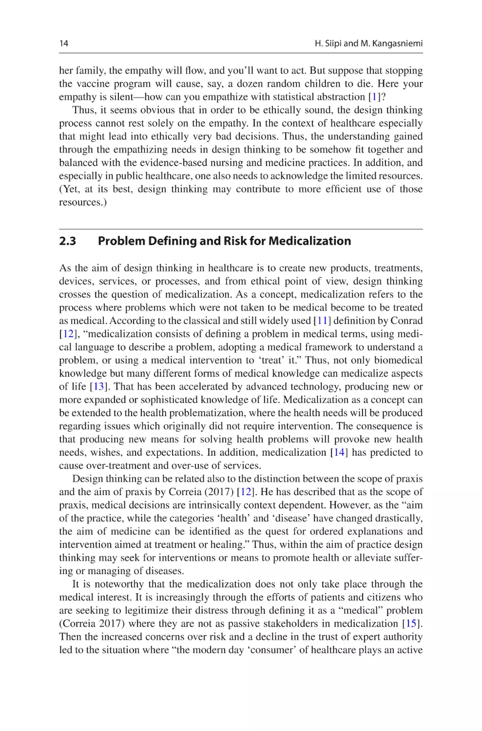 2.3	 Problem Defining and Risk for Medicalization