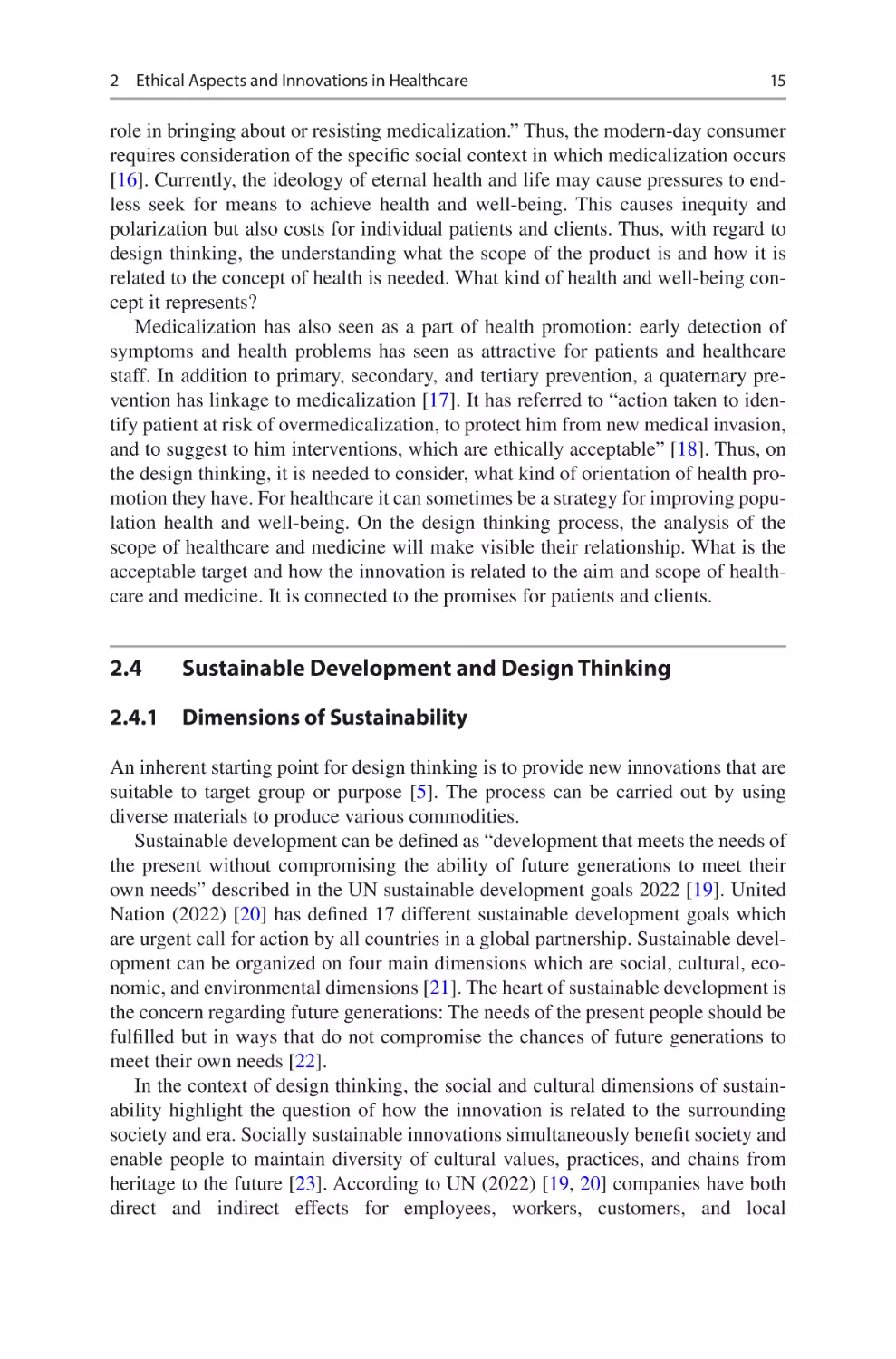 2.4	 Sustainable Development and Design Thinking
2.4.1	 Dimensions of Sustainability