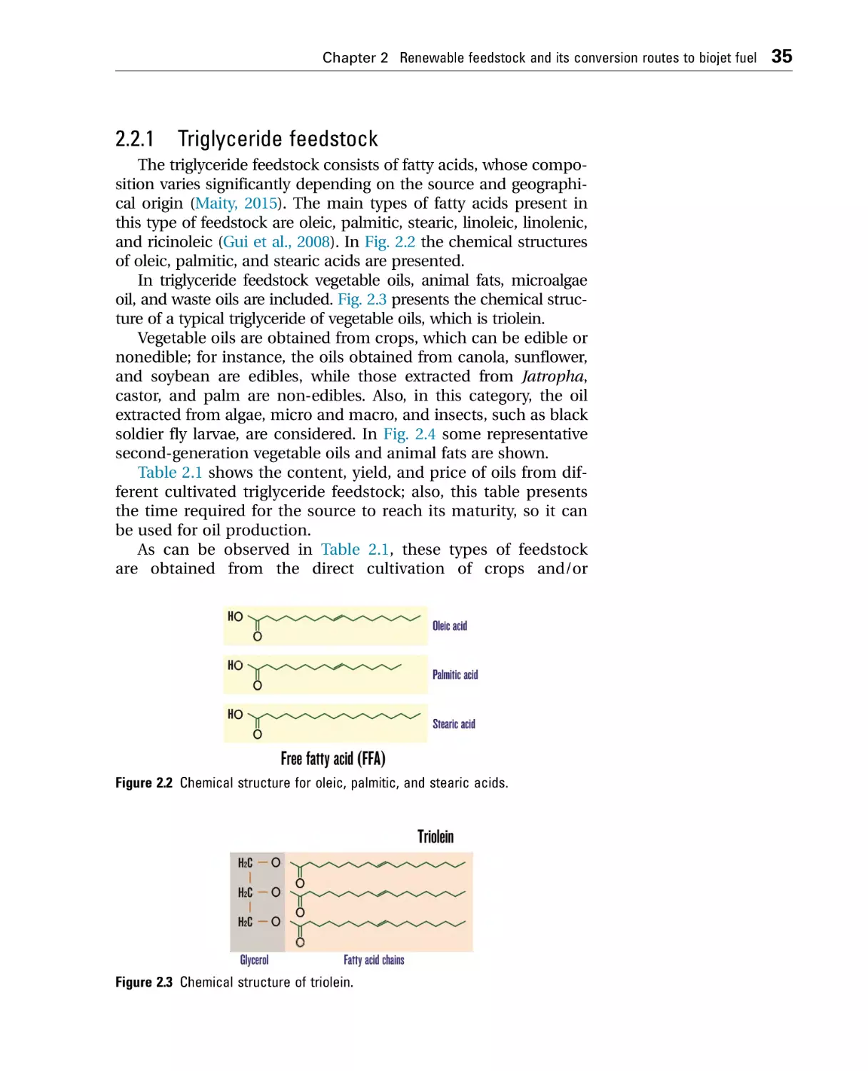 2.2.1 Triglyceride feedstock