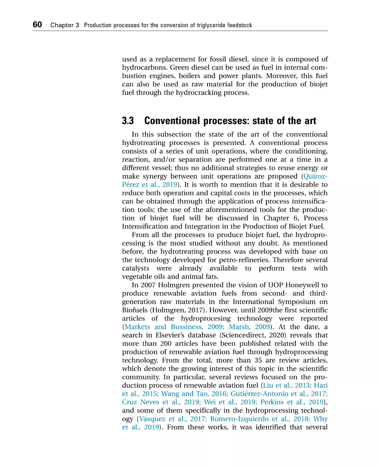 3.3 Conventional processes