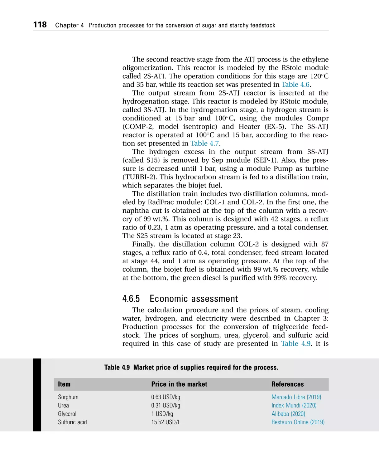 4.6.5 Economic assessment