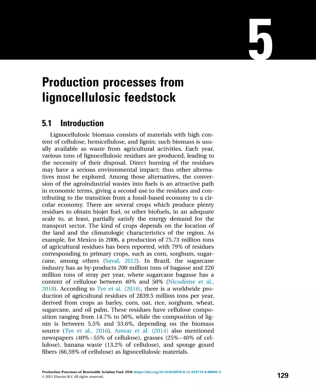 5---Production-processes-from-lignocel_2021_Production-Processes-of-Renewabl
5 Production processes from lignocellulosic feedstock
5.1 Introduction