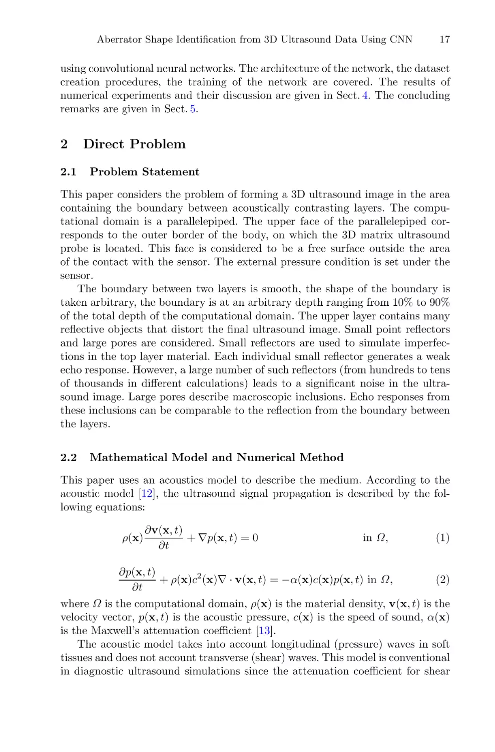 2 Direct Problem
2.1 Problem Statement
2.2 Mathematical Model and Numerical Method