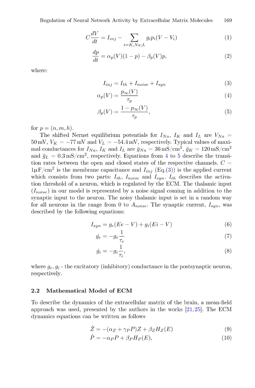 2.2 Mathematical Model of ECM