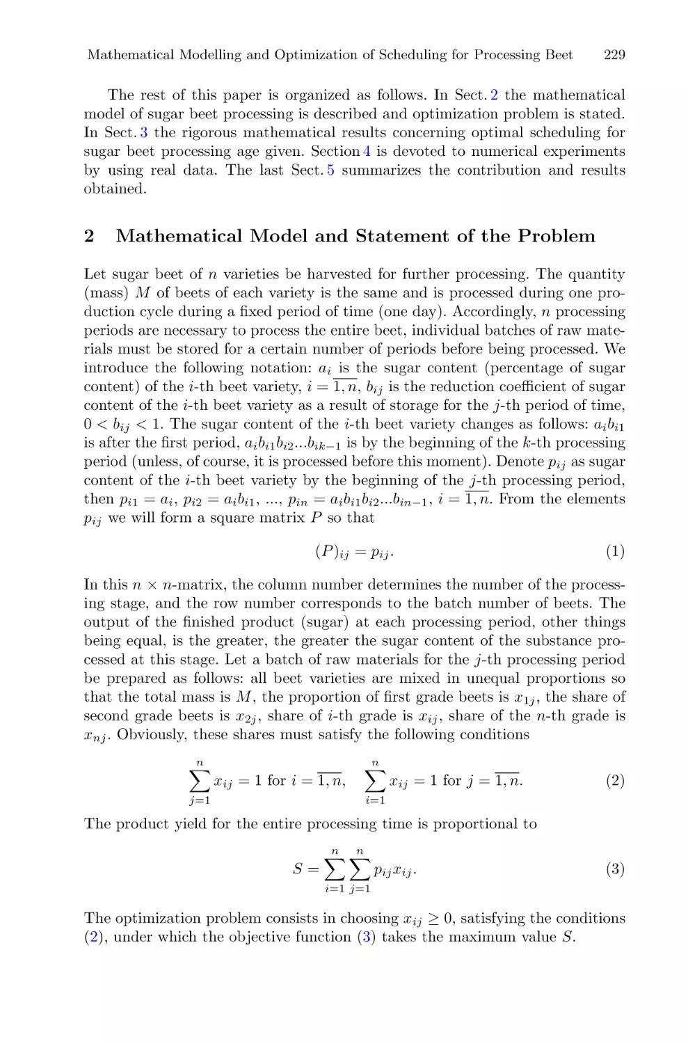 2 Mathematical Model and Statement of the Problem