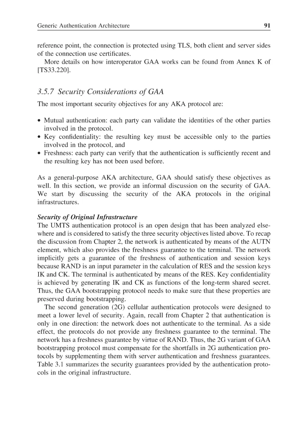 3.5.7 Security Considerations of GAA