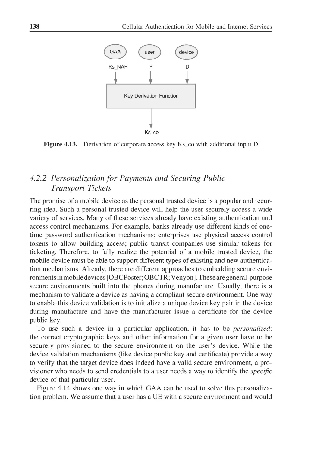 4.2.2 Personalization for Payments and Securing Public Transport Tickets