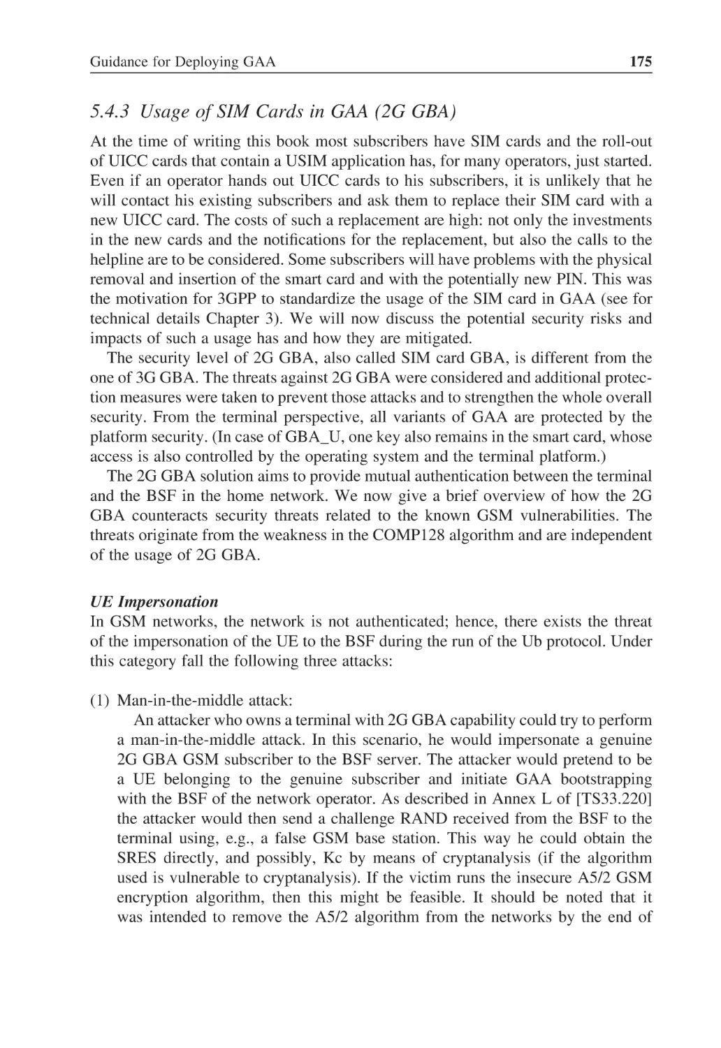 5.4.3 Usage of SIM Cards in GAA (2G GBA)