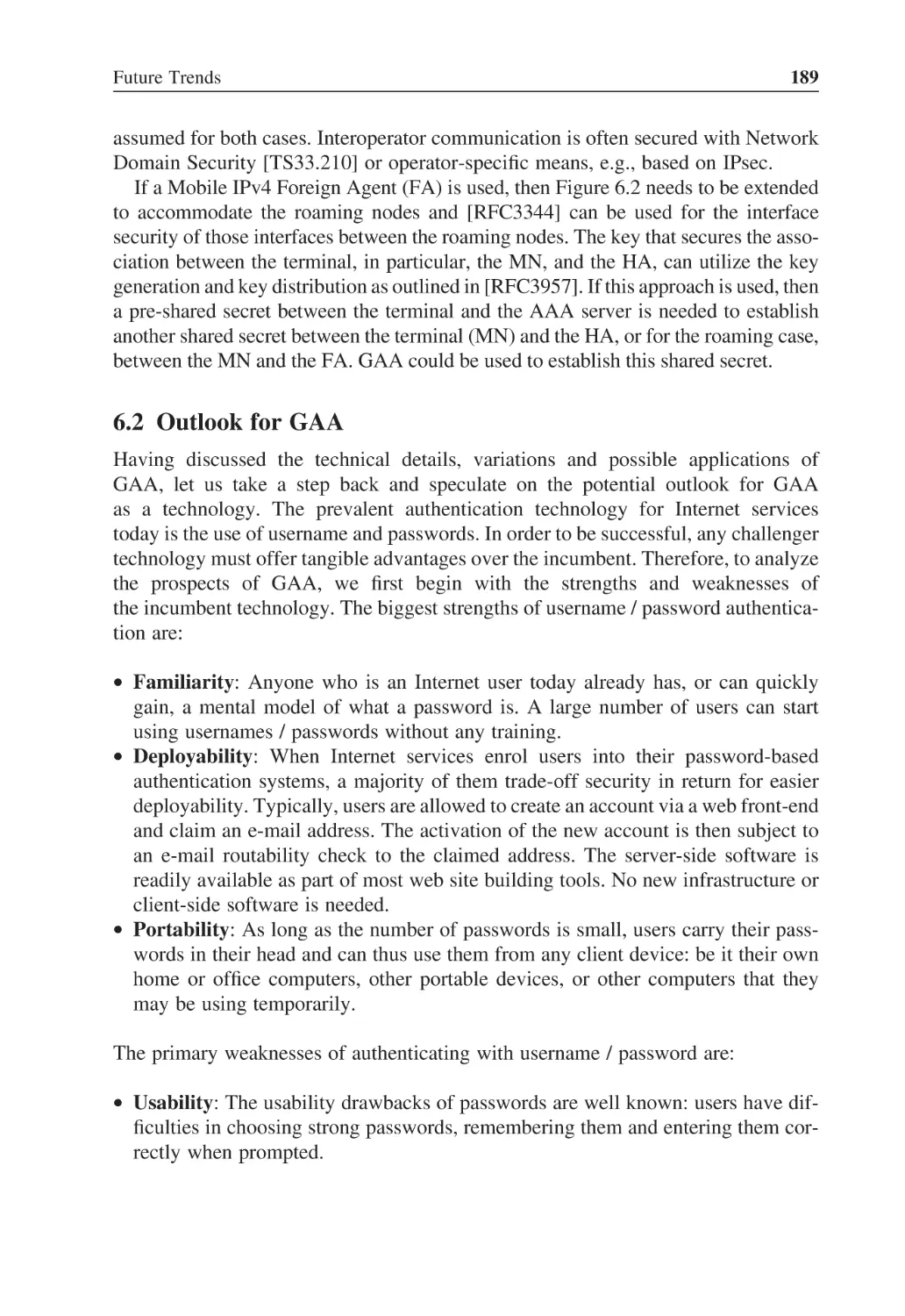 6.2 Outlook for GAA