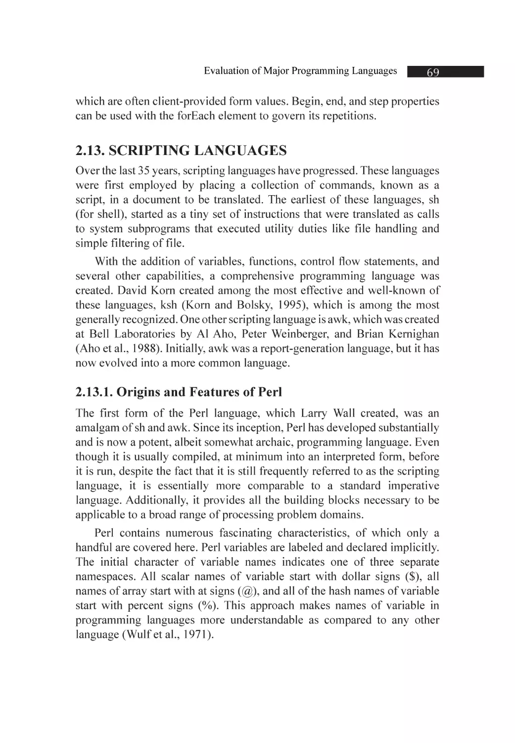 2.13. Scripting Languages