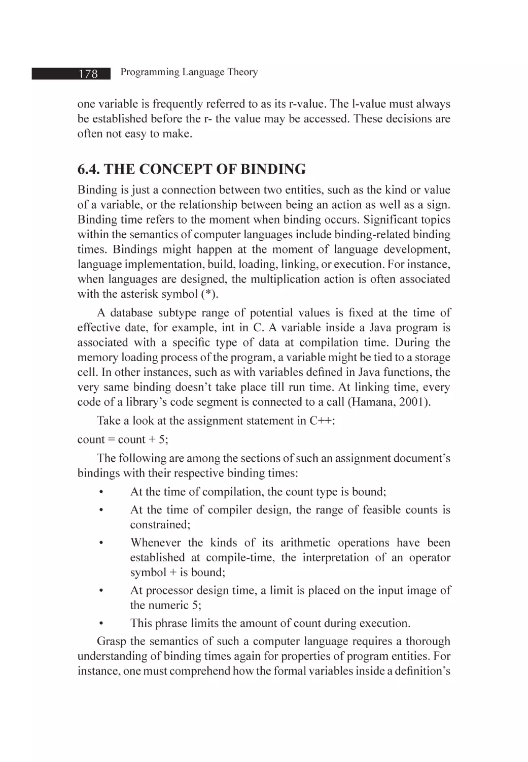 6.4. The Concept of Binding