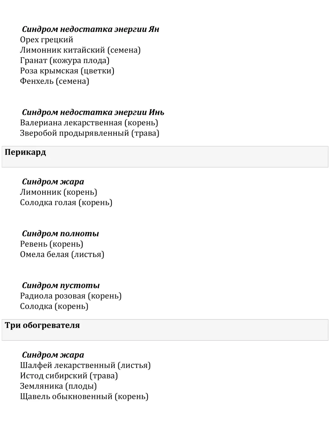 Перикард
Три обогревателя