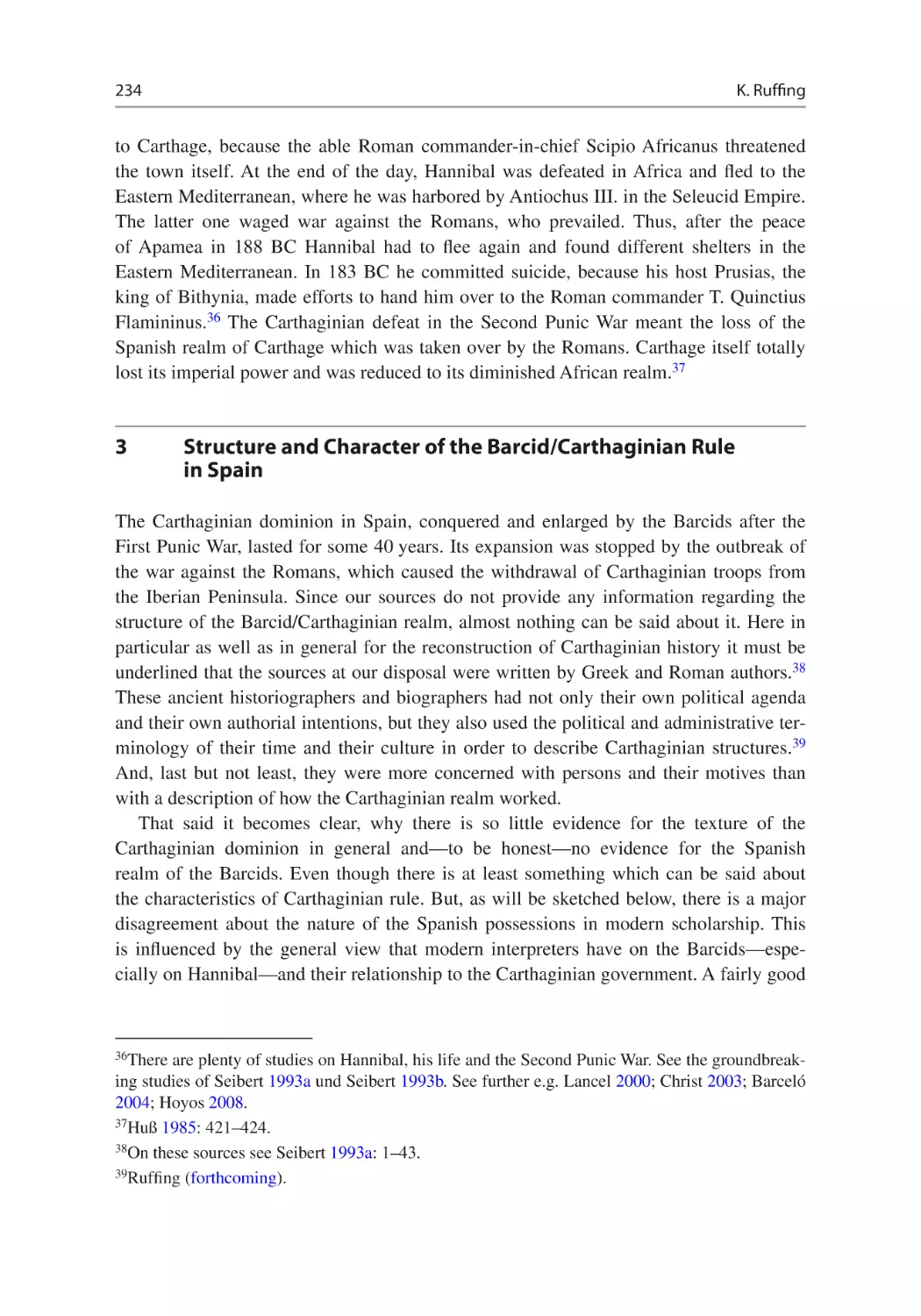 3	Structure and Character of the Barcid/Carthaginian Rule in Spain