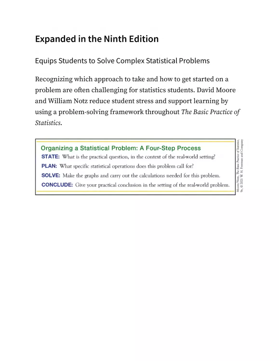 Moore The Basic Practice of Statistics 9ed 2021