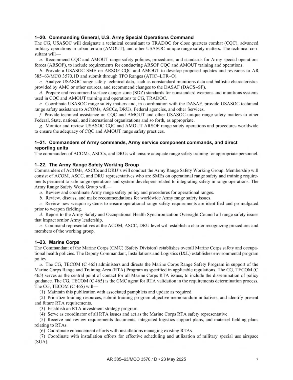 Army Lin R31061 AR_385-63_Range_Safety